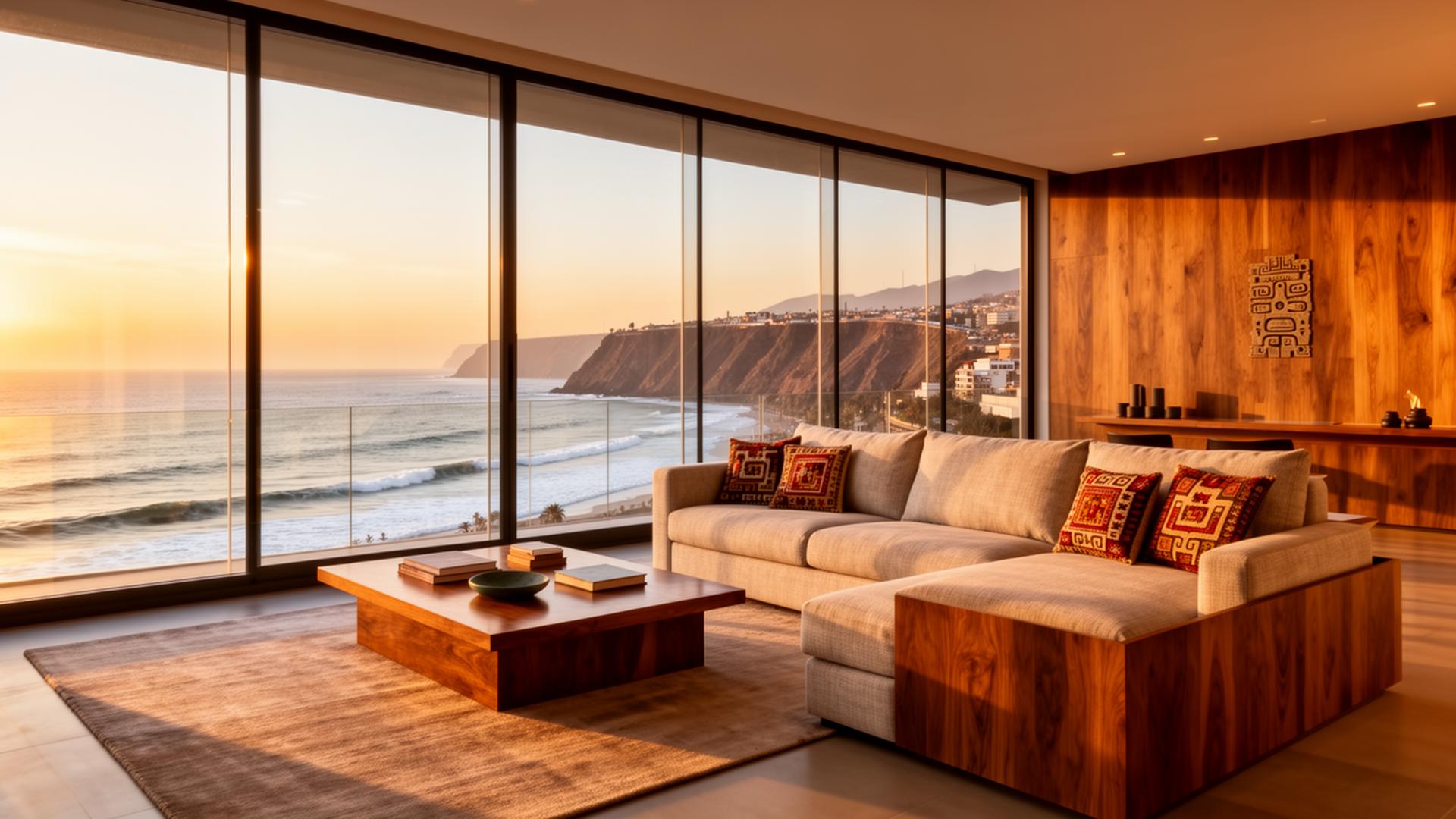 Penthouse en Lima con vista al mar capturado en tour virtual 3D